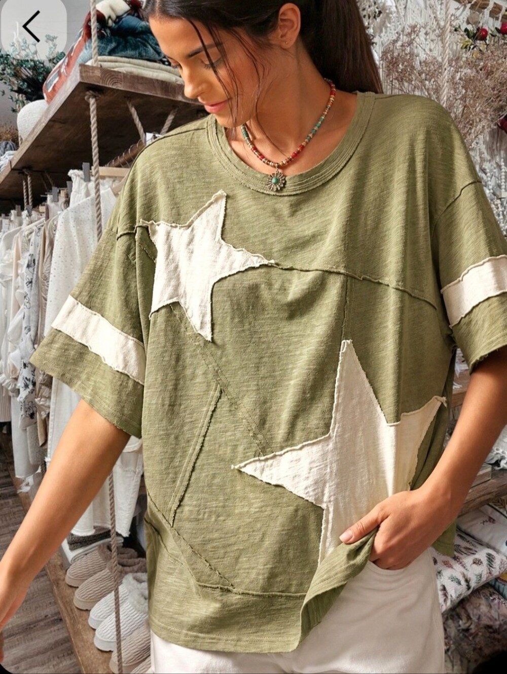 Magnolia Style Free Relaxed Beige Bohemian Long boho Maxi Dress with Pockets S . - Picture 15 of 16